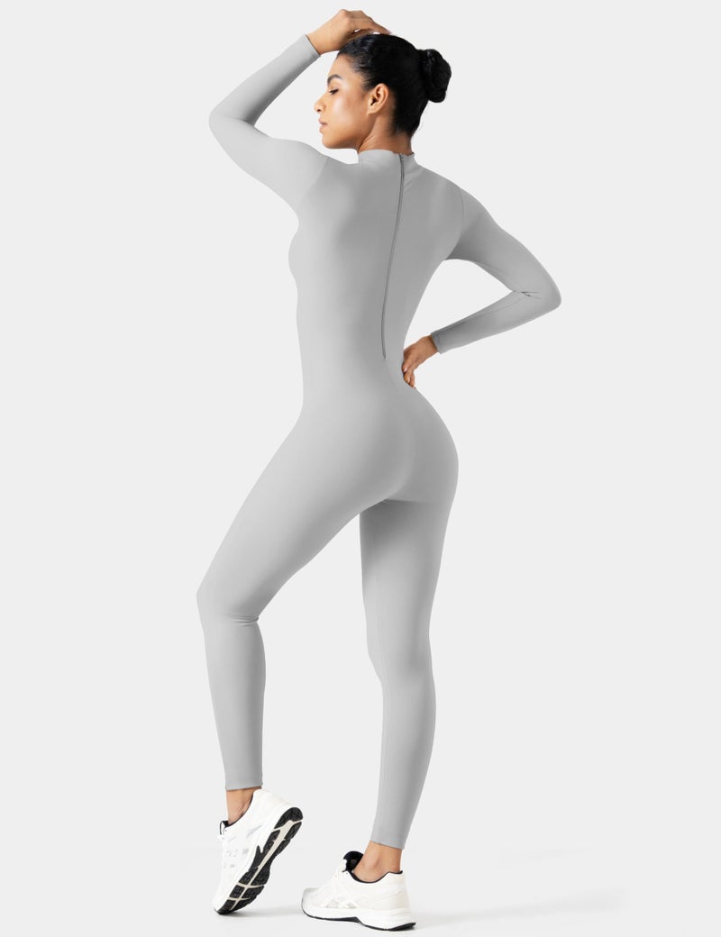 Speerise Women Bodysuit Rompers Long Sleeve Jumpsuits Leotards One Piece Tummy Control Yoga Workout Outfits â€“ Sculpted Fit with Long Sleeves & Tummy Control for Dancers, Athletes, or Everyday Fashion - Image 3